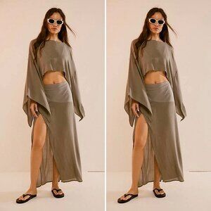 Free People Cass Set in Aven Gris XS NWT